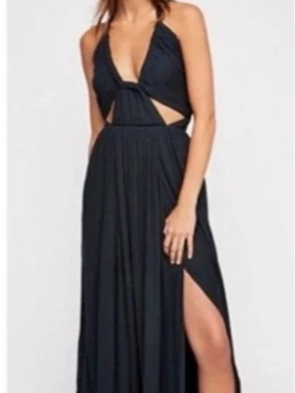 Free People Issa Convertible Maxi Dress Navy Blue XS